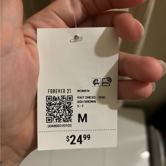 Forever 21 mini halter dress cream size M - Picture 4 of 7